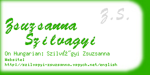 zsuzsanna szilvagyi business card